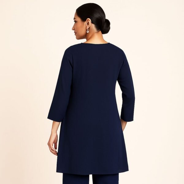 Embroidered Flared Suit Set - Image 4